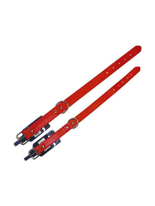 Inter Leather Dog Collar in Red Color Inter Leather Dog Collar in Red Color