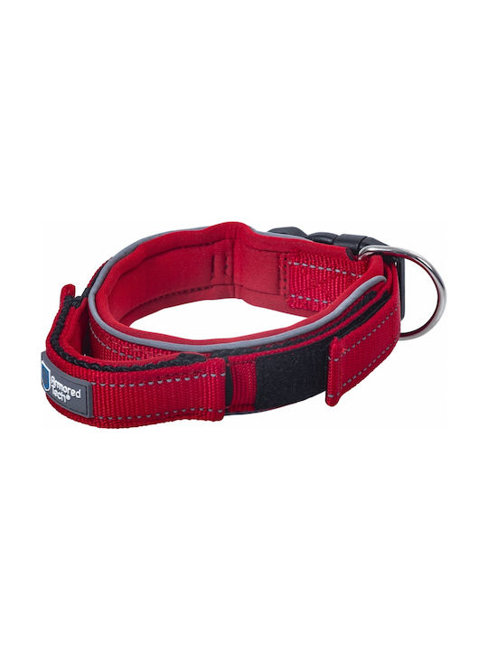 Armored Tech Dog Collar Large Red
