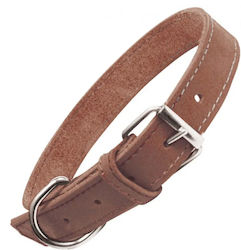 Gloriapets Leather Dog Collar in Brown Color