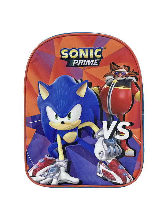 Sonic Sonic Σχολική Τσάντα Πλάτης Νηπιαγωγείου Πολύχρωμη