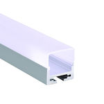 Aca PEND External LED Strip Aluminum Profile with Opal Cover 200cm