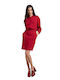 Passager Mini Shirt Dress Dress 3/4 Sleeve Red