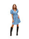 Rut & Circle DRESS Καλοκαιρινό Mini Φόρεμα Μπλε
