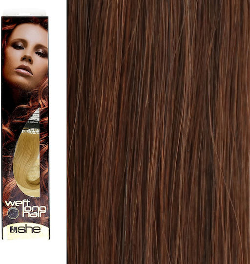 She Hairpieces with Natural Hair in Blonde Color 8 55cm Weft Long Hair No. 8