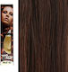 She Hairpieces with Natural Hair in Chestnut Color 4 55cm Weft Long Hair No. 4