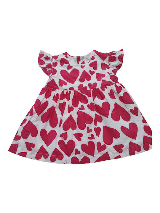 Chicco Mädchen Kleid Kurzärmelig Fuchsie