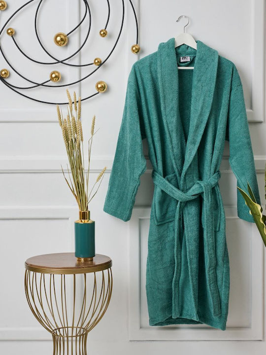 Cokitex Pure Collar Bathrobe Aqua