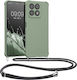 KWmobile Matte Back Cover Silicone with Strap Green (Honor X8a)