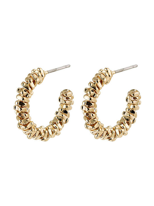 Pilgrim Earrings Hoops Gold Plated