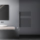 ML-Design Towel Rail Bathroom 800x500 Gray