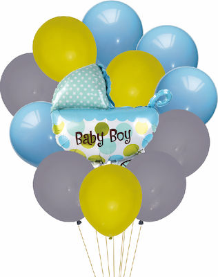 Set of 12 Balloons Foil Birthday-Celebration