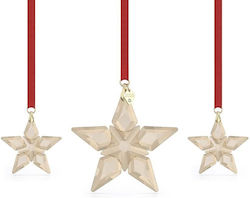 Ediție Anuală Festivă Stea Ornament Cristalină Aurie 1.5x7.7x10cm Set Ediție Anuală Festivă Stea Ornament Cristalină Aurie 1.5x7.7x10cm Set