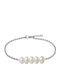 Theodora's Jewellery Steel Anklet with Pearls