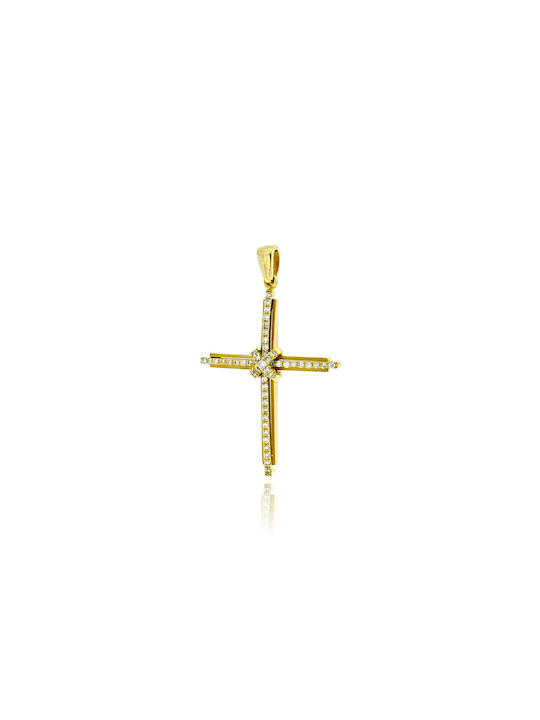 Skaras Jewels Women's Gold Cross 18K