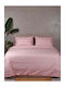 Sunshine Сет Чаршафи с Ластик 105x205+30см. Cotton Feelings 2040 Розов 3бр