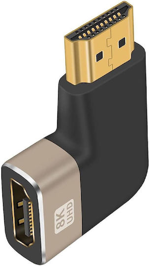 Powertech Μετατροπέας HDMI male σε HDMI female 1τμχ CAB-H160