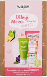 Weleda Happiness Skin Care Set for Moisturizing with Bubble Bath & Body Cream