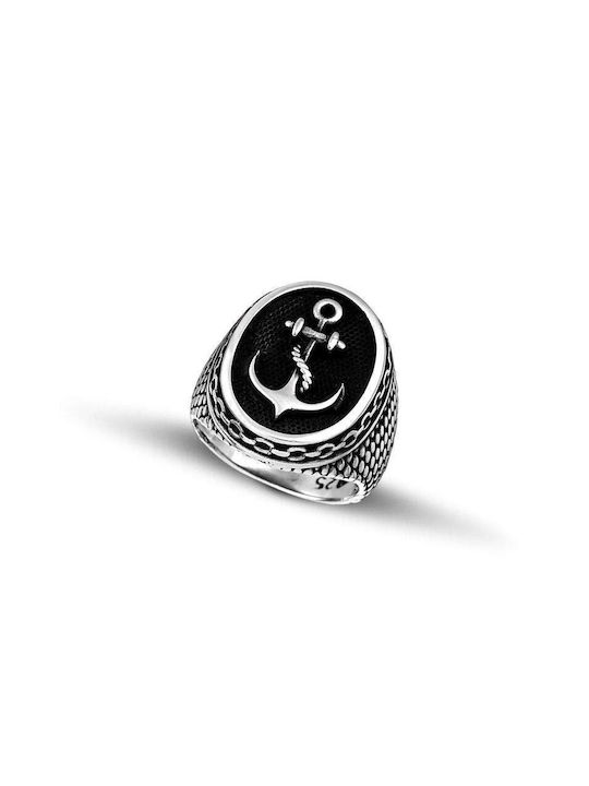 Hillas Men's Silver Ring