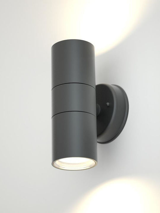 Evivak Wall-Mounted Outdoor Spot Light GU10 IP54 Double Beam
