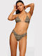 Set Bikini Τριγωνάκι & Brazil Animal Print Καφέ