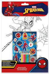 Spiderman Colouring Set 31x31cm