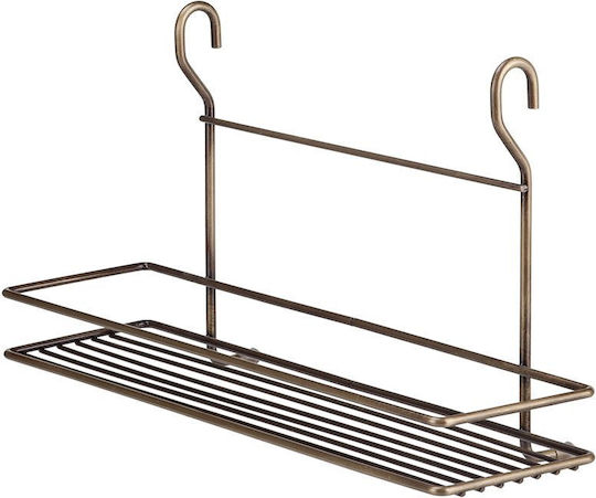 Tekno-Tel Pendant Shelf Metal 40x24cm Brown