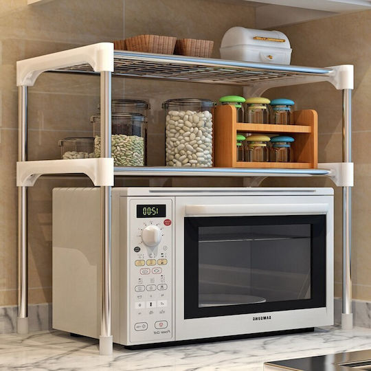 Factory Βάση για Φούρνο Μικροκυμάτων Μεταλλική 25x60x60.5εκ. Μπλε
