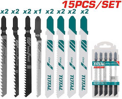 Total TAC1501 Λάμες για Ξύλο 150mm 15τμχ