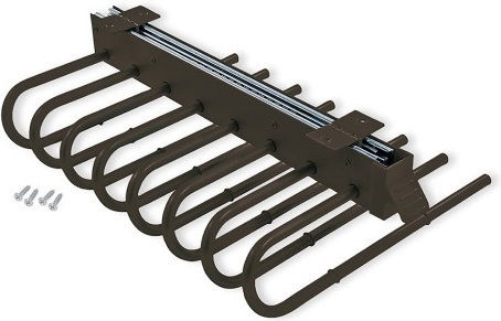 Emuca Metallic Clothes Hanger for Pants Black