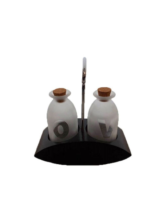 Oil & Vinegar Set Wooden with Flow