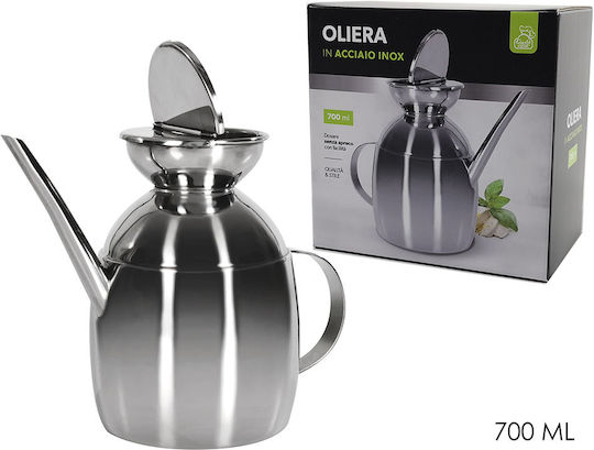 General Trade Cutie de ulei din Oțel Inoxidabil cu Flux 700ml General Trade Cutie de ulei din Oțel Inoxidabil cu Flux 700ml