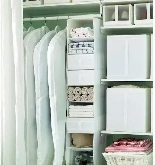 Mulex material textil Atârnare Husă pentru Haine 60x60x100cm 1buc