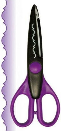 Scissors for Crafts 16cm with Metallic Blade Purple 1pcs