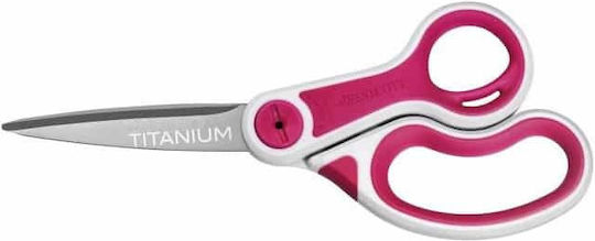 Westcott Titanium Schere für Handwerksarbeiten 20,4cm mit Metallischer Klinge Rosa 1 Stück