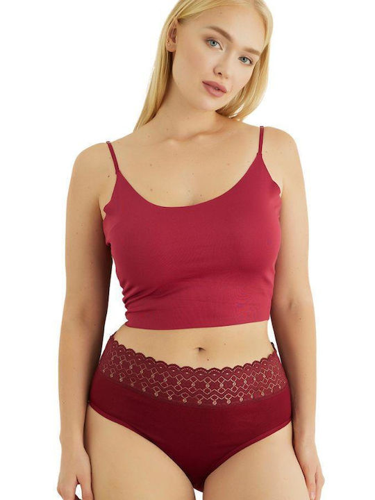 Sexen Femeie Slip Burgundy
