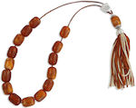 Worry Beads with Tassel with 15 Beads χάντρες Brown