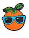 Dekorative Schuhanhänger Orange