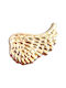 Jibbitz Dekorativ Schuh aus Gold Gelb