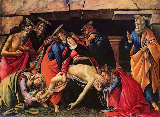 I-gallery Lamentation Over The Painting Copy of Sandro Botticelli on Canvas 150x100cm