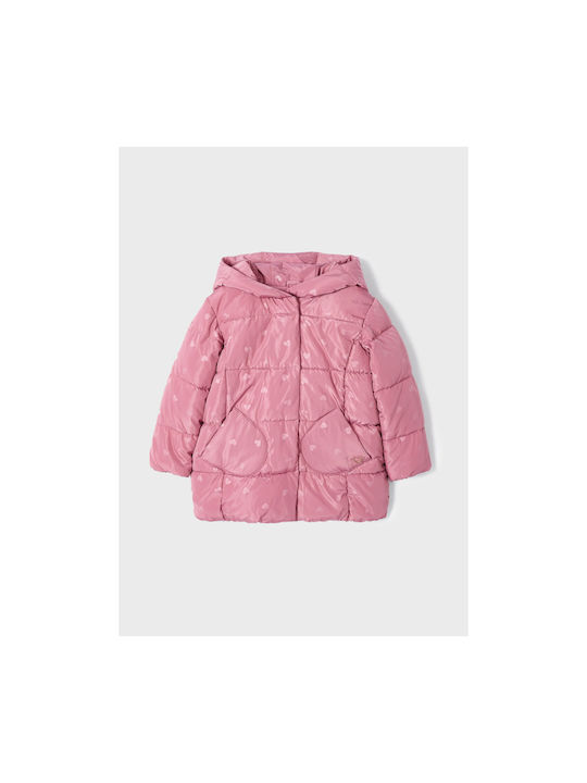 Mayoral Girls Casual Jacket Pink with Ηood
