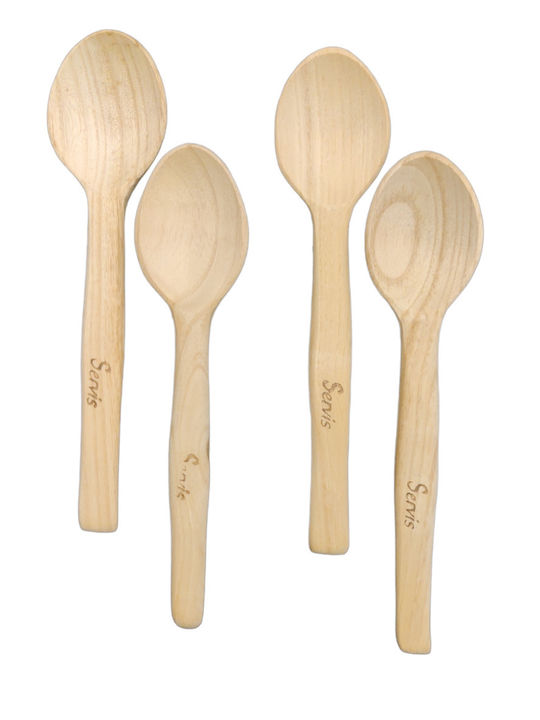 Löffelset Abendessen Edelstahl Beige 21cm 4Stück
