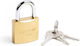 Handy Padlock Brass with Key 50mm 1pcs