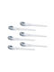 KING Hoff Spoon Set Desert / Ice Cream Stainless Brown 12cm 6pcs