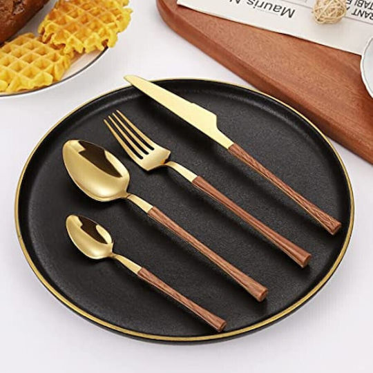 Etoile Set de Tacâmuri Auriu 24buc