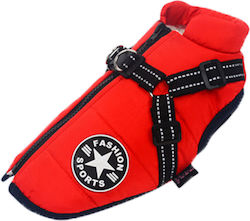 Waterproof Dog Coat Red 40cm