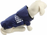 Dogface Waterproof Dog Coat with Hood Blue 30cm