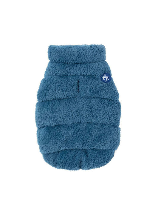 Fuzzyard Haine pentru câini Fleece Albastru Mici cu Lungimea Spateului 26 cm