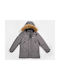 Hashtag Kinderjacke Lang mit Futter & Kapuze Gray