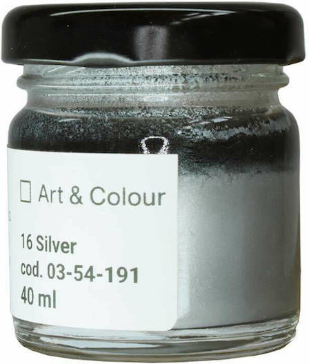 Ferrario Liquid Craft Paint Silber for Fabric 40ml