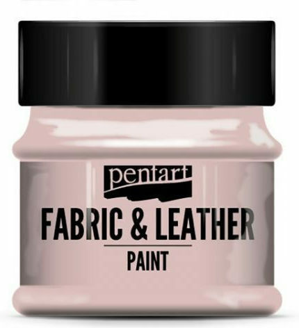 Pentart Liquid Craft Paint Pink for Fabric and Leather 50ml